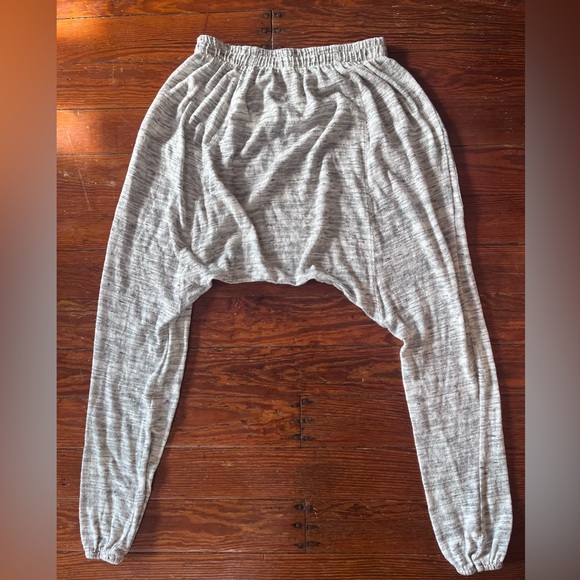 Free People Heather Gray Harem Jogger Pants - Picture 2 of 6